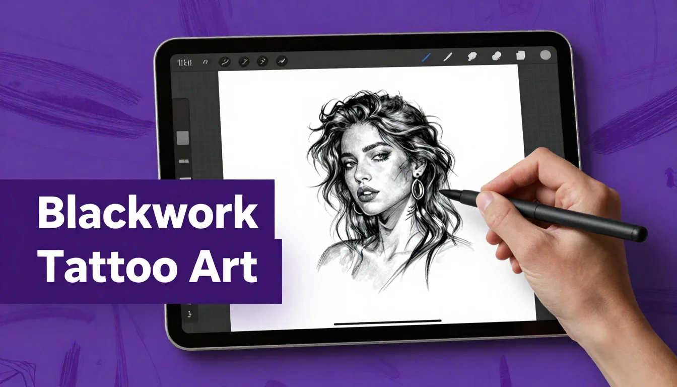 Creating Blackwork Tattoo Art in Procreate