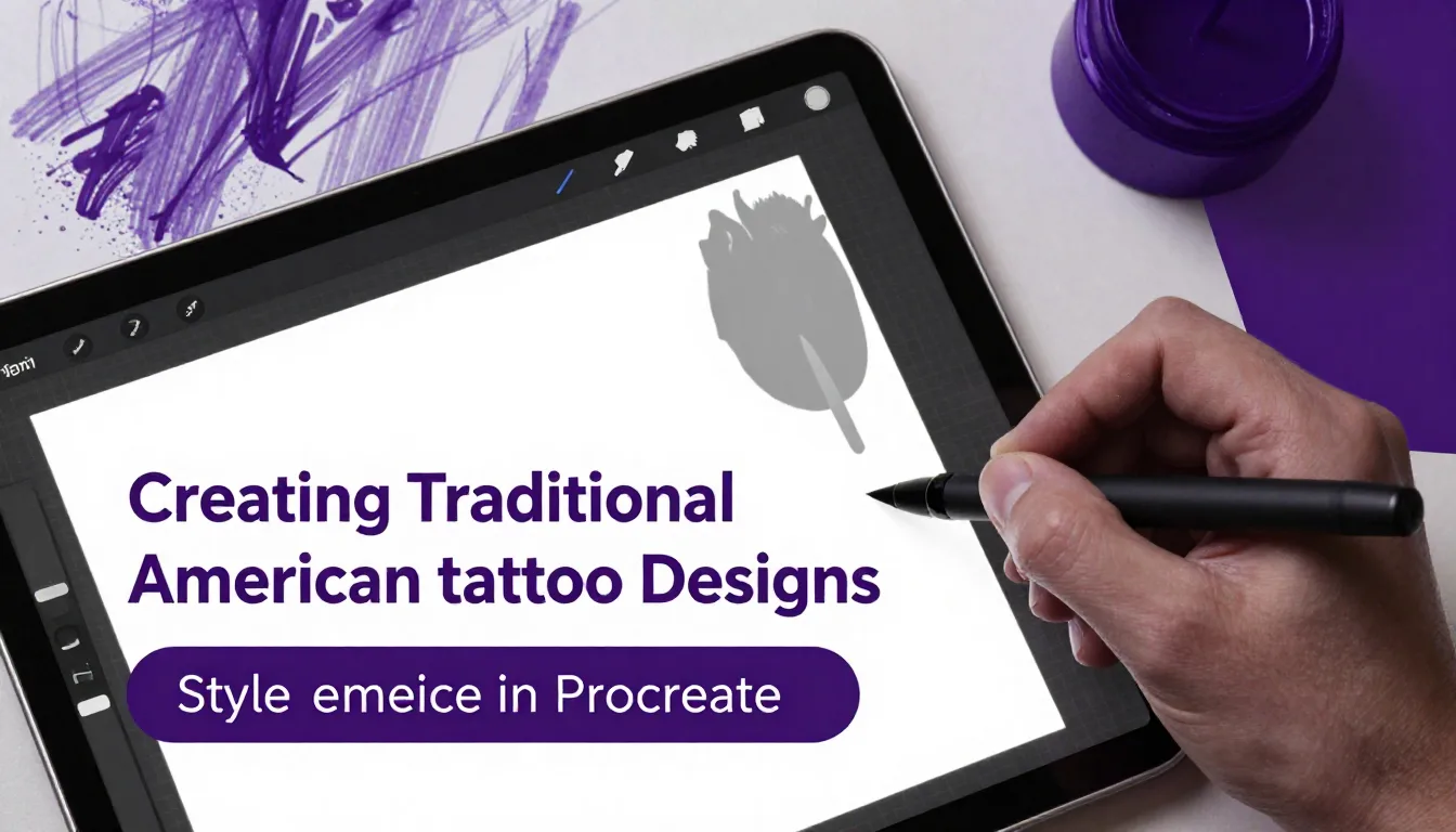 A Guide to Creating Traditional American Tattoo Art in Procreate