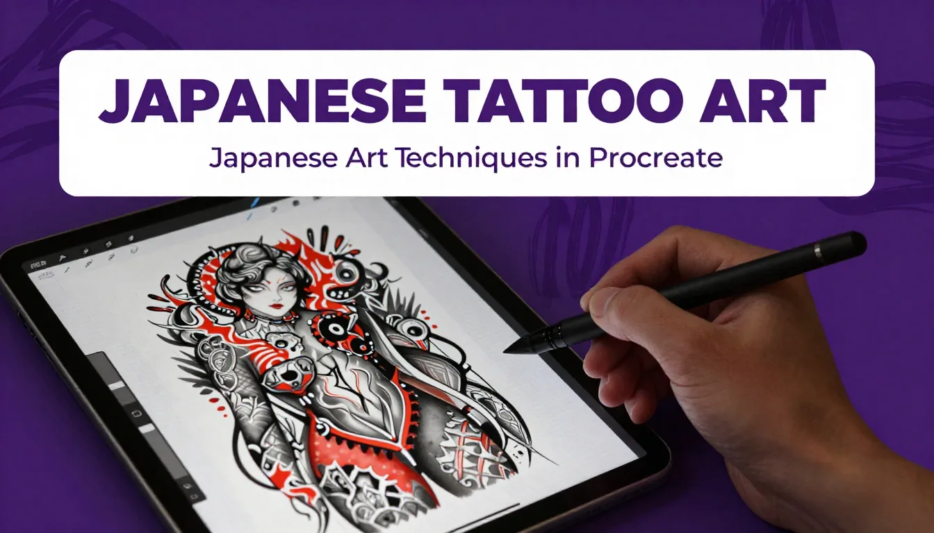 Mastering Japanese Tattoo Art Techniques in Procreate