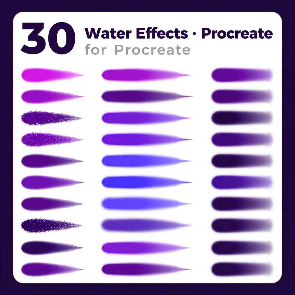 30 Procreate Water Effect Brushes