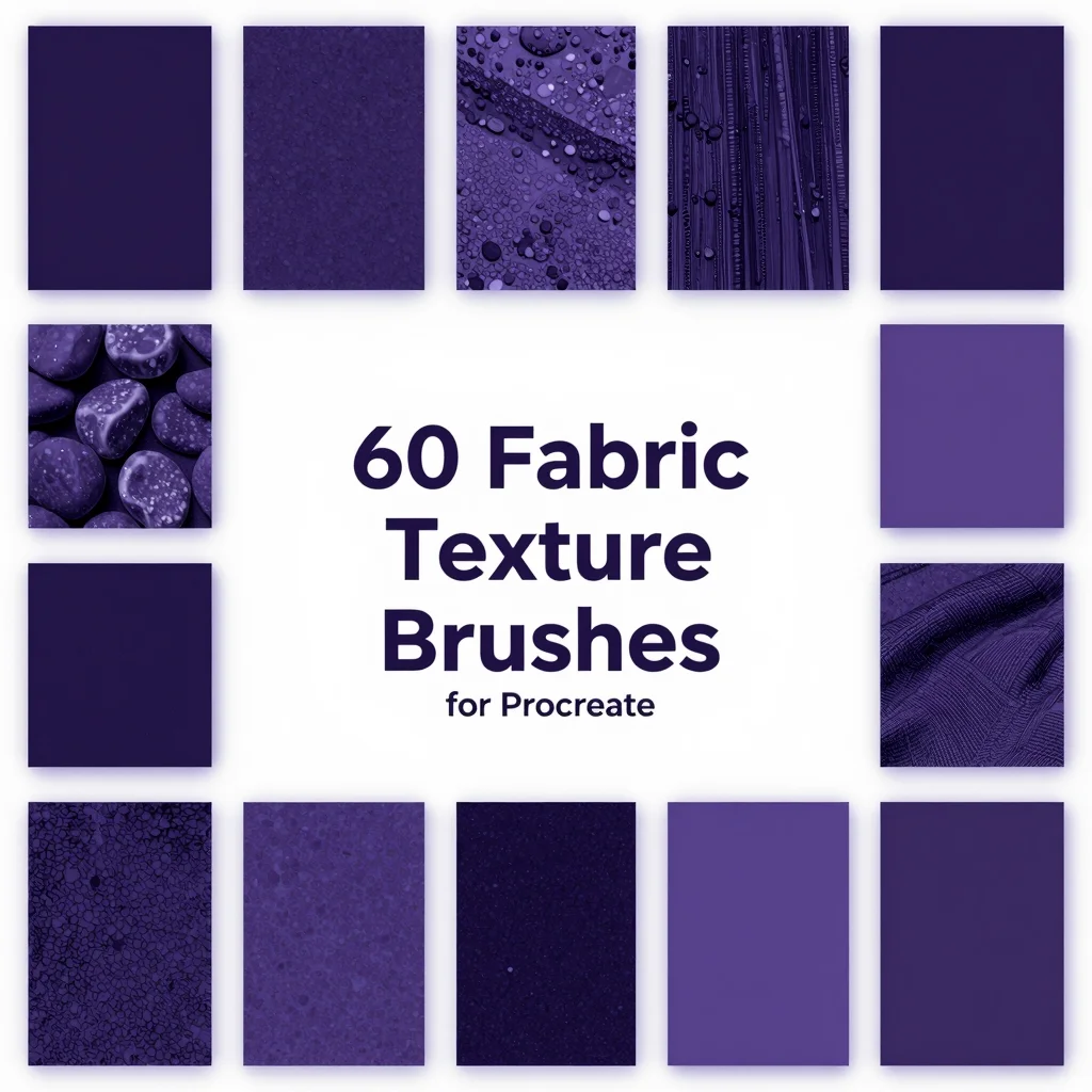 60 Procreate Fabric Texture Brushes for Procreate iPad