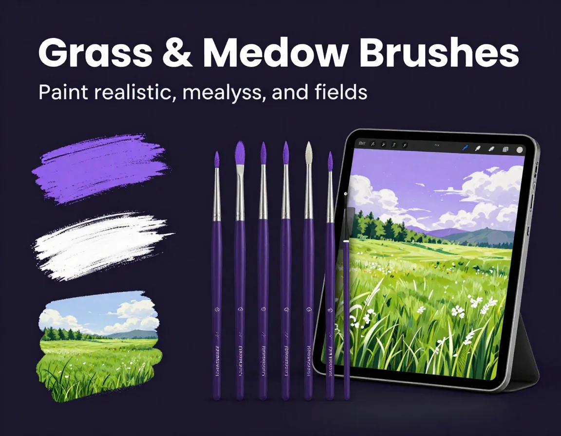 Grass Meadow Brushes