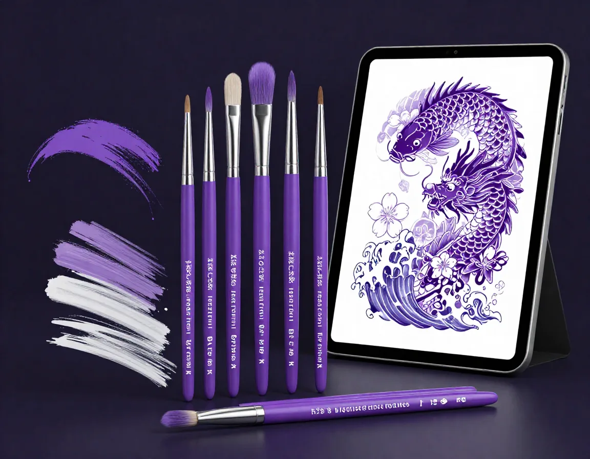 Japanese Tattoo Irezumi Brushes brush set for Procreate iPad