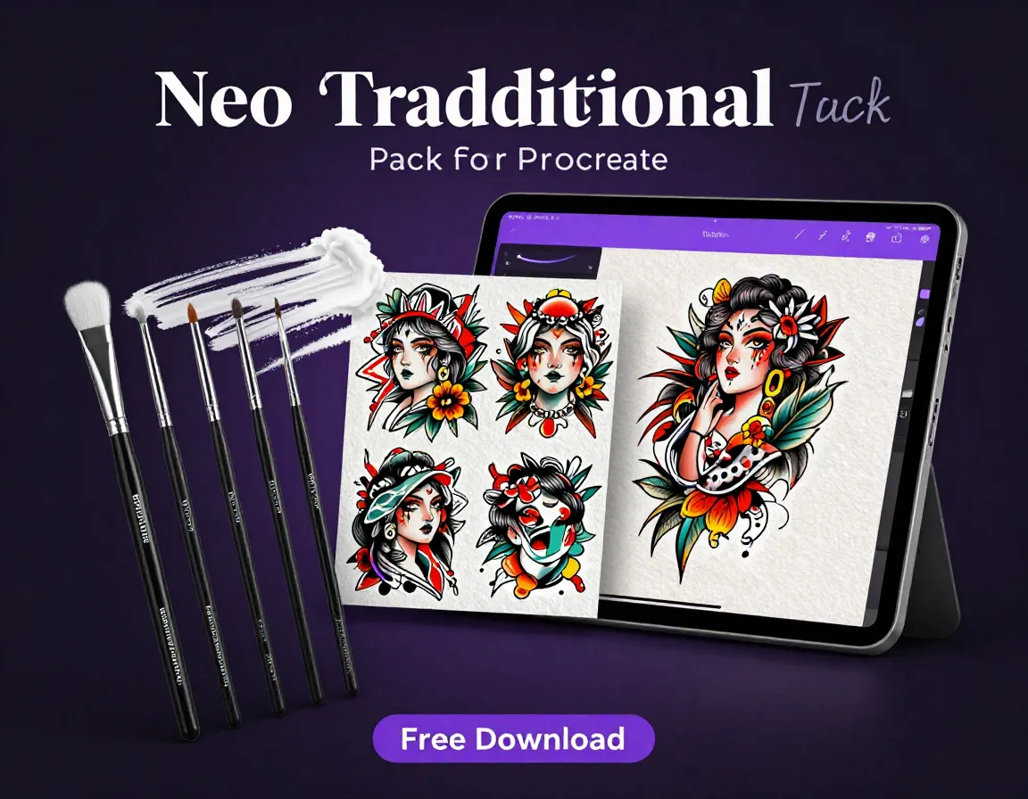 Neo Traditional Tattoo Pack