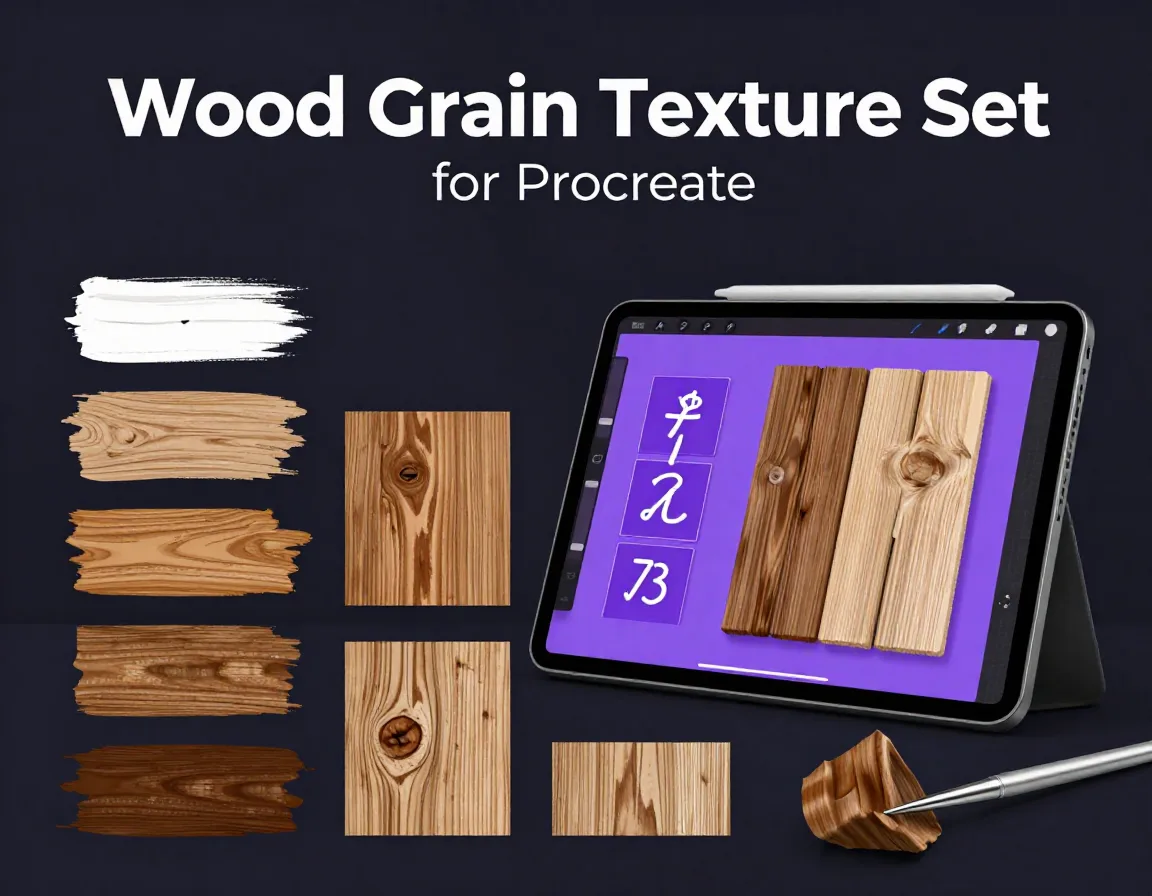 Wood Grain Texture Set