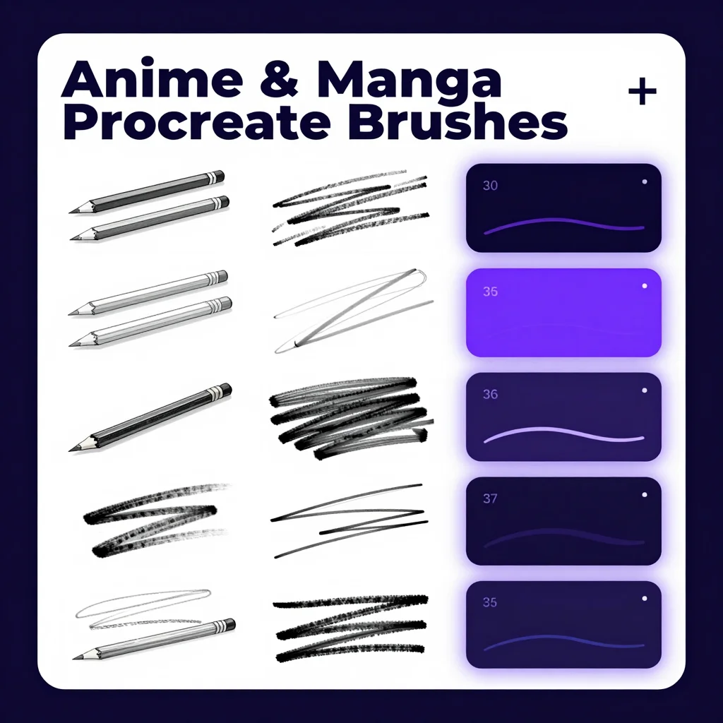 Anime & Manga Procreate Brushes — free download for Procreate iPad