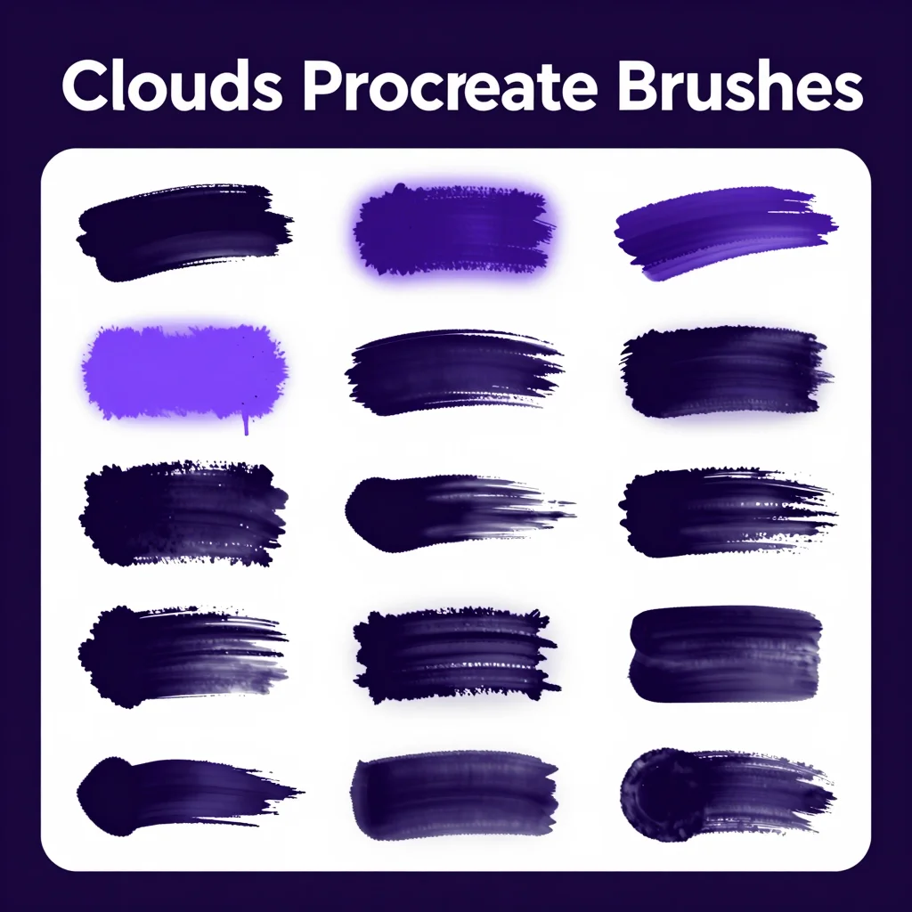 Clouds Procreate Brushes — free download for Procreate iPad