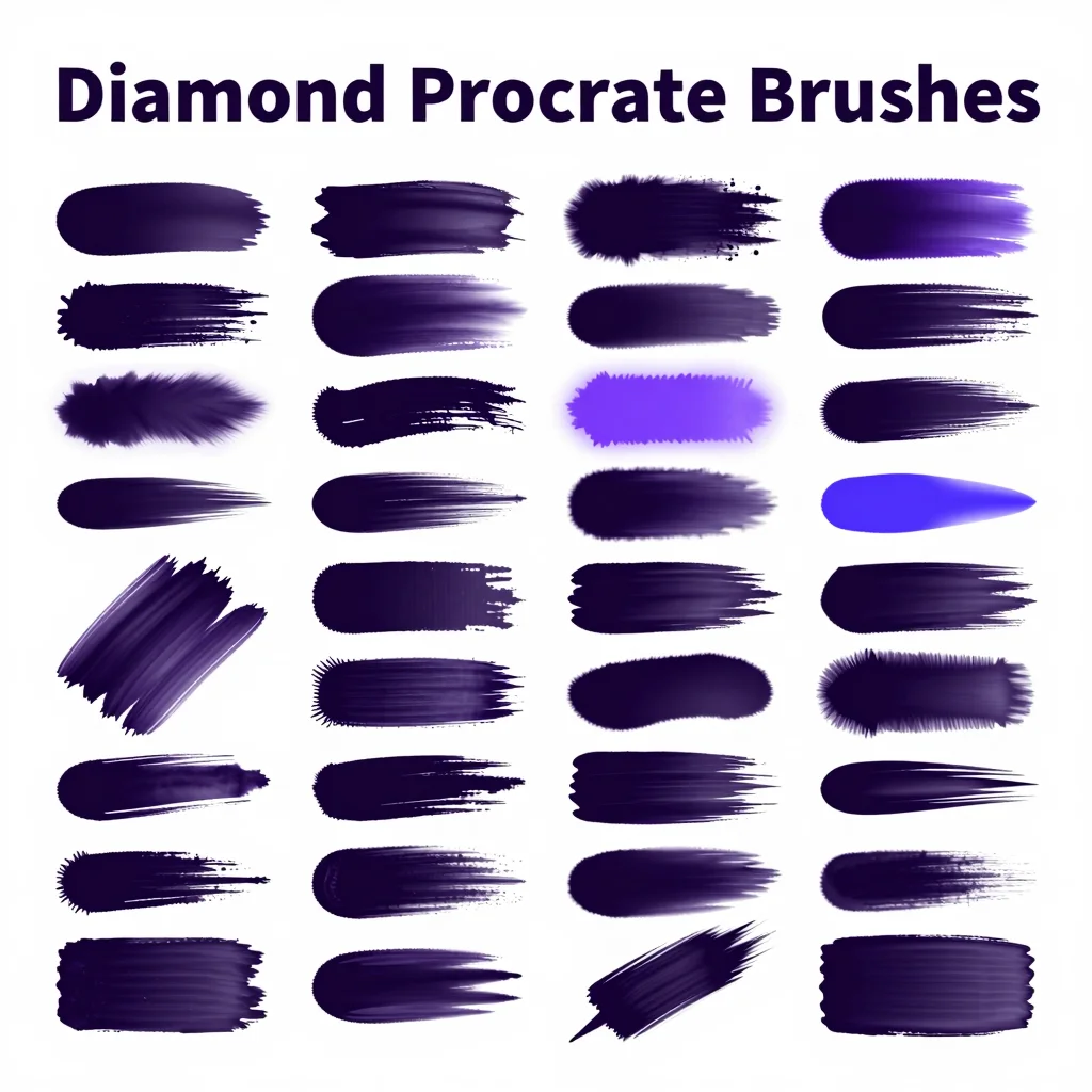 Diamond Procreate Brushes — free download for Procreate iPad