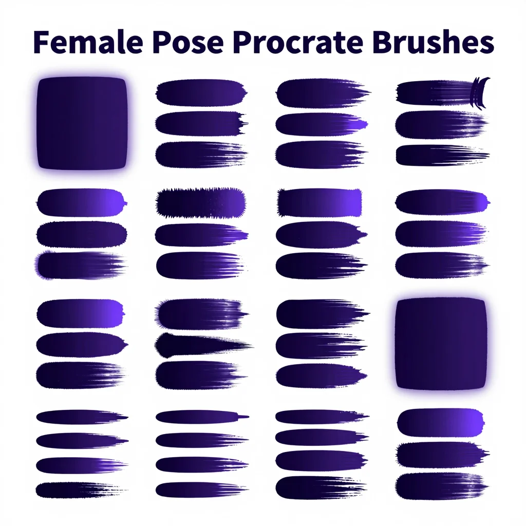 Female Pose Procreate Brushes — free download for Procreate iPad
