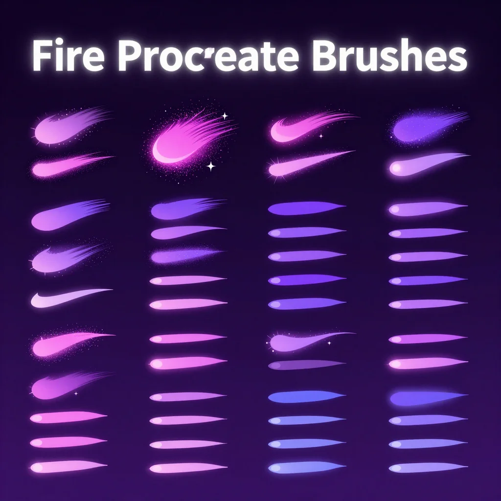 Fire Procreate Brushes — free download for Procreate iPad