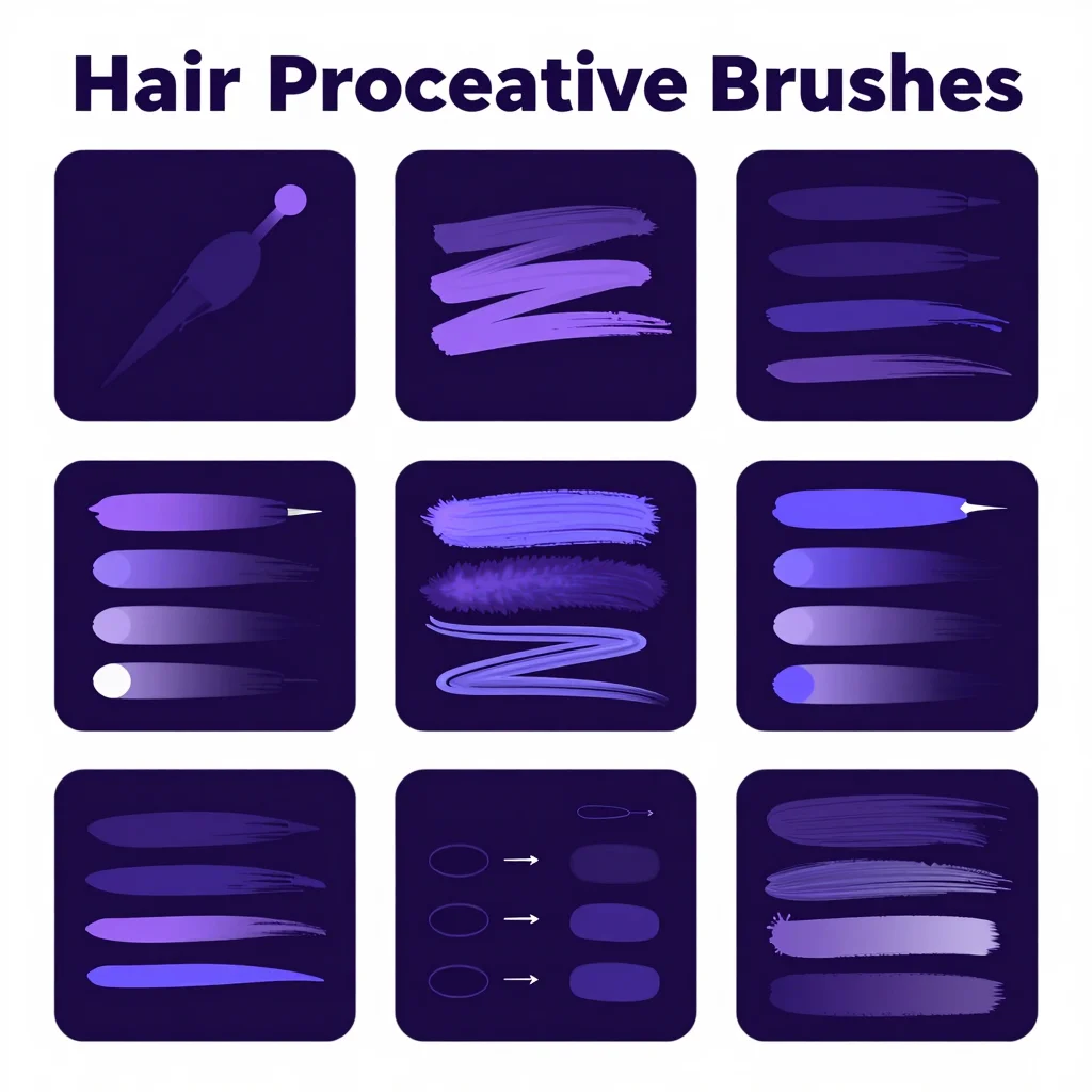 Hair Procreate Brushes — free download for Procreate iPad