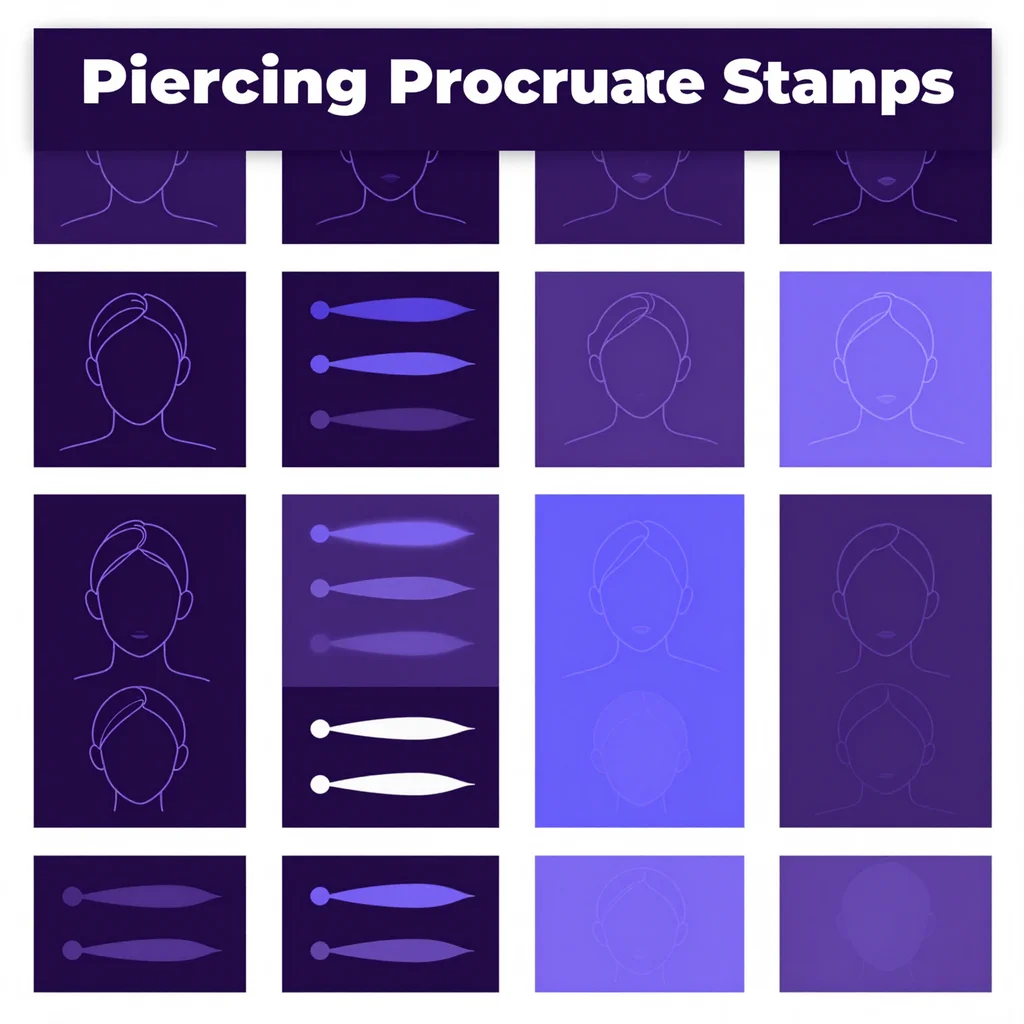 Piercing Procreate Stamps — free download for Procreate iPad