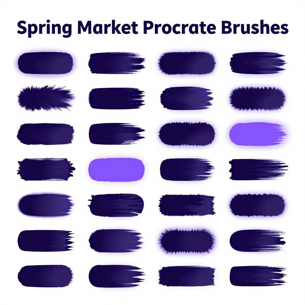 Spring Market Procreate Brushes — free download for Procreate iPad