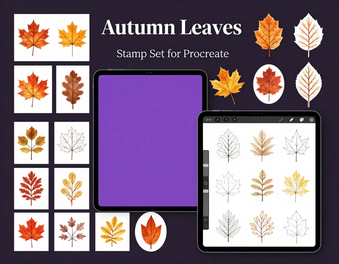 Autumn Leaves Stamp Set